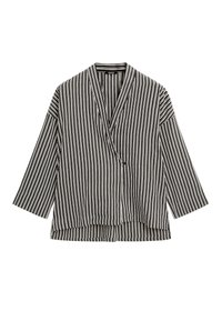 Massimo Dutti STRIPED KIMONO - Blouse - dark blue