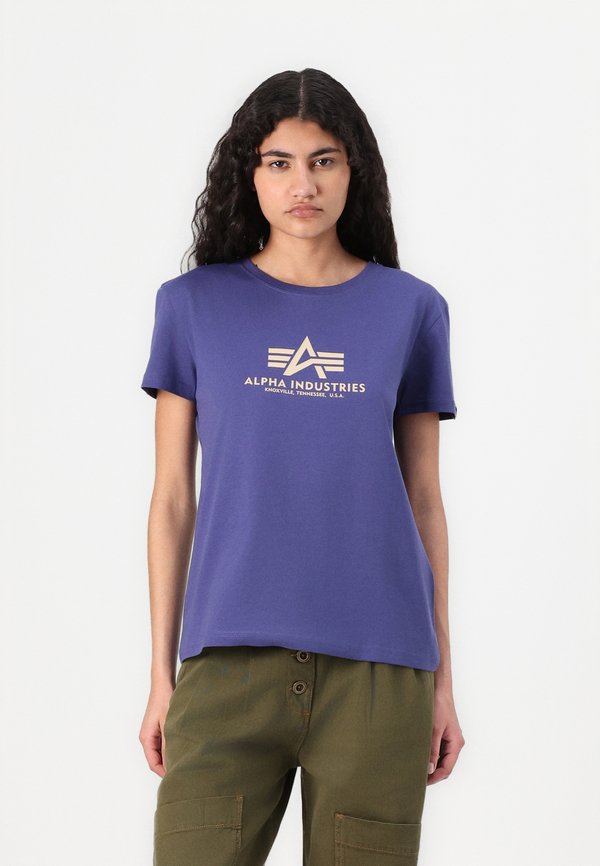 NEW  - Print T-shirt - night purple
