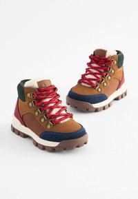 Next Schnürstiefelette - tan brown colourblock