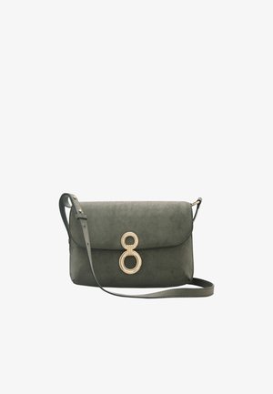 Lipsy, HARDWARE SATCHEL CROSS-BODY BAG - Umhängetasche - grey suedette