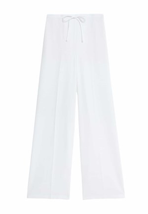 Marks & Spencer, CREPE ELASTICATED WAIST WIDE LEG TROUSERS - Stoffhose - ivory
