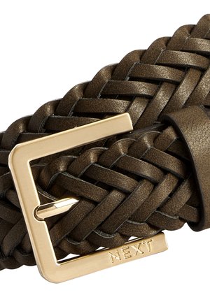 BELT - Ceinture tressée - brown weave