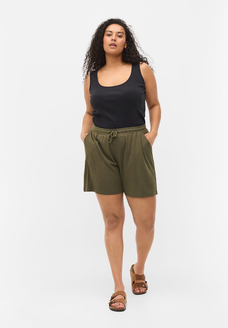 Zizzi - 2ER PACK  - Top - black black, Enlarge