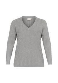 Kaffe Curve Trui - metallic grey