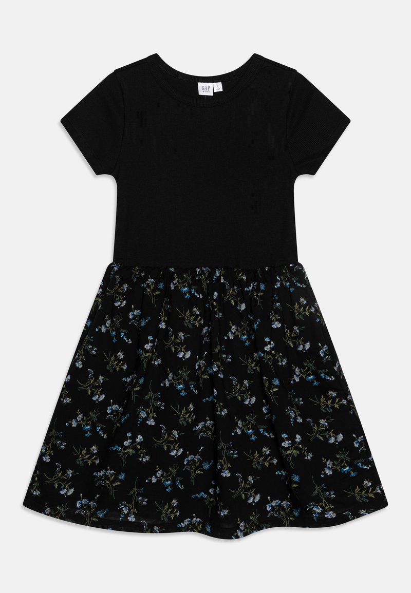 GAP DRESS GIRLS - Žerzejové šaty - black/blue