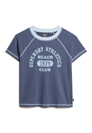 Superdry & Co ATHLETIC ESSENTIALS RAGLAN GRAPHIC - Print T-shirt - mariner navy