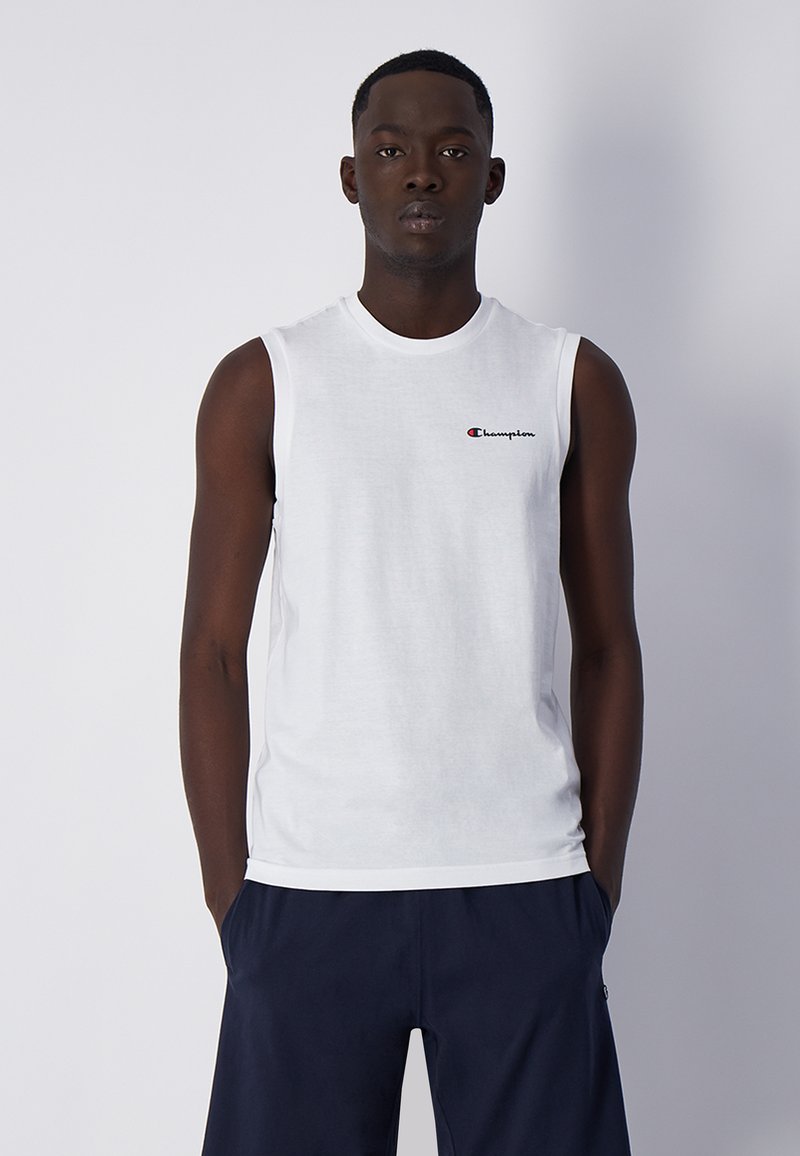 Champion SLEEVELESS CREWNECK - Top - white