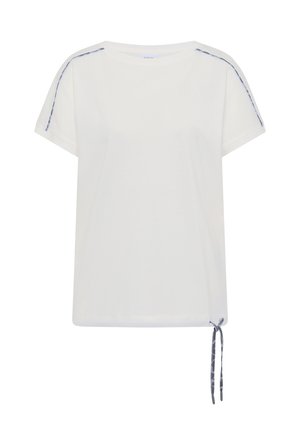Cecil, T-SHIRT MIT BOAT NECK UND LEO-PIPING - T-shirt basique - vanilla white