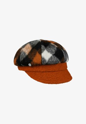 Lierys, KILENA CHECK BALLON - Beanie - schwarz-gelb