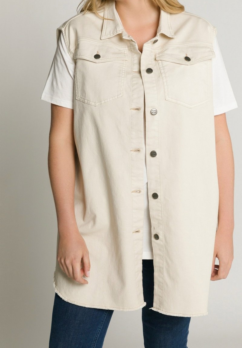 Ulla Popken Veste sans manches - beige