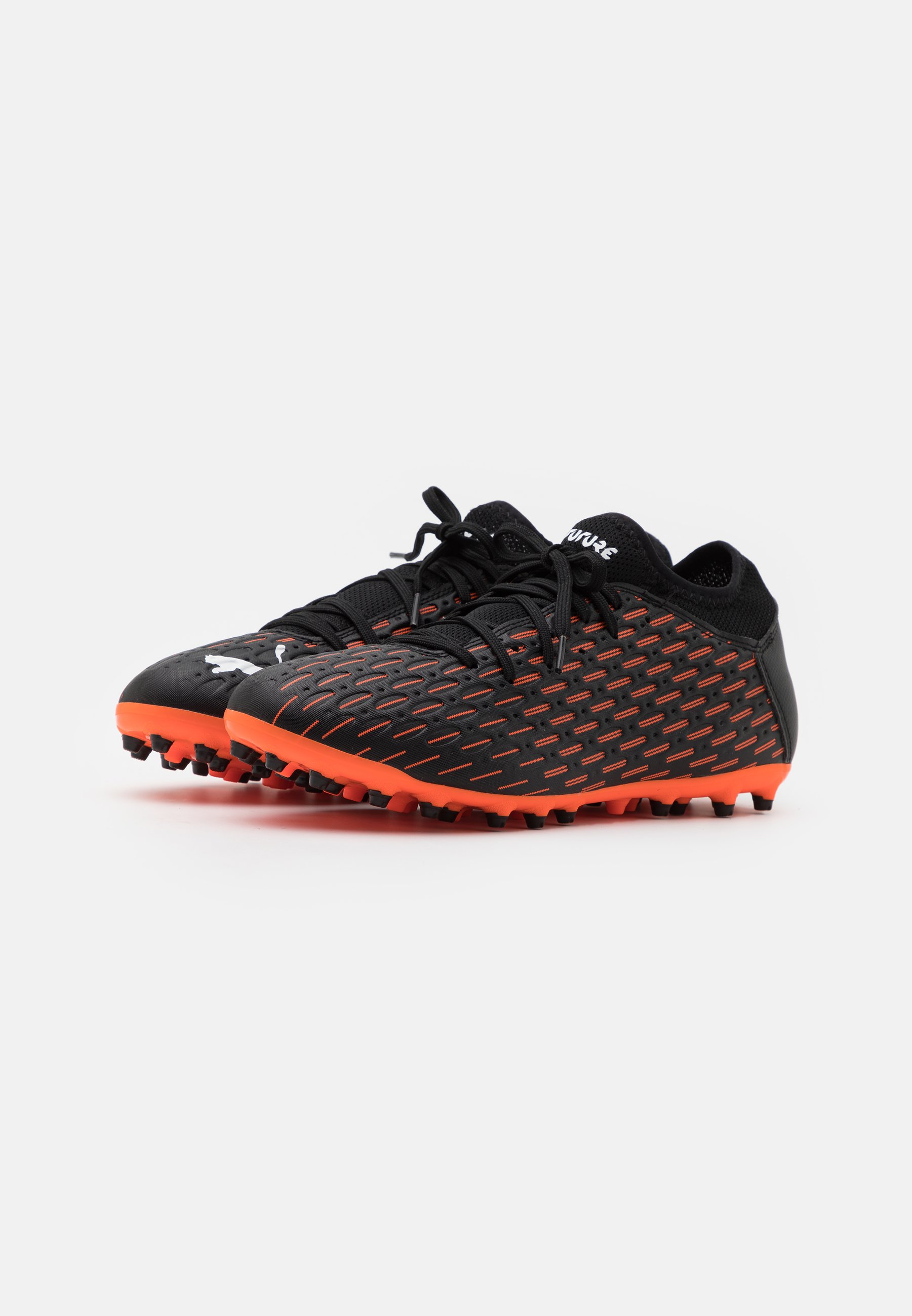 Puma FUTURE 6.4 MG - Moulded stud football boots - black/white/shocking  orange/black - Zalando.ie