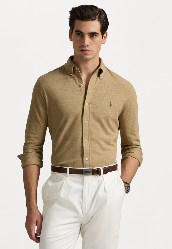 FEATHERWEIGHT MESH SHIRT - Shirt - cafe tan heather