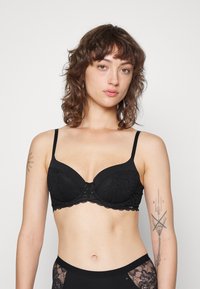 Lindex SCARLETTE - Kaarituelliset rintaliivit - black