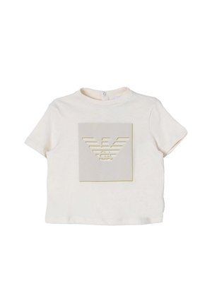 MANICHE CORTE - T-shirt con stampa - crema