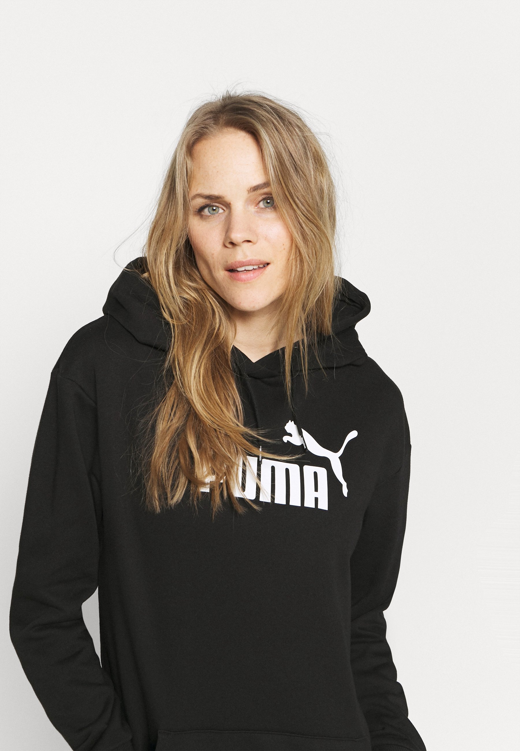 puma essential logo hoodie