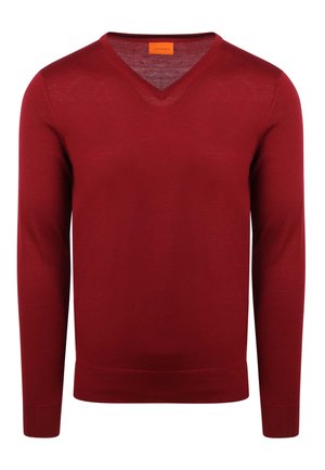 V-NECK - Strickpullover - bordeaux,rood