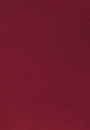 Solide, tiefrote Stofftextur mit sichtbaren feinen Webmustern und leichten Farbtonvariationen.