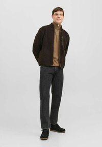 Jack & Jones JJEEMIL HALF ZIP - Trui - otter