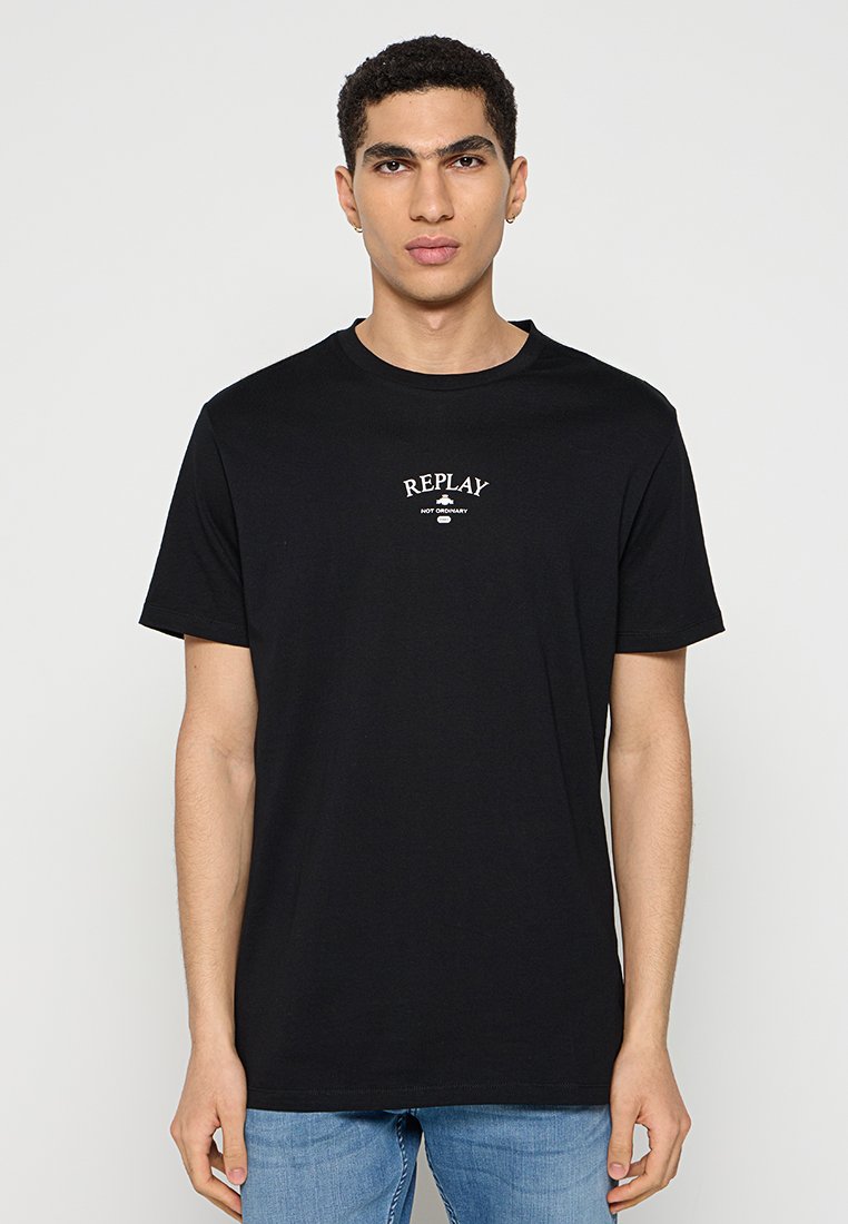Replay T-shirt basic zwart Replay T-shirt basic zwart