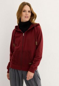 bonprix MIT UND TASCHE - Felpa con zip - red