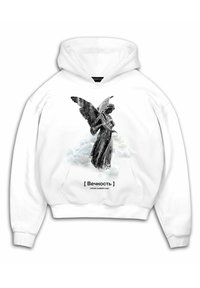 MÄNNER HEAVY ESSENTIALS  - Kapucnis pulóver - white