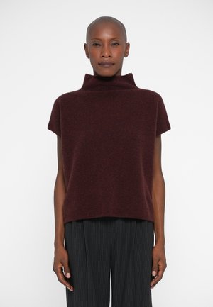 XIMENA SWEATER - Stickad tröja - burgundy