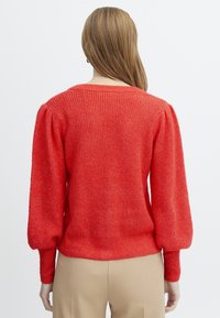 ICHI IHDUSTY - Kardigán - poppy red