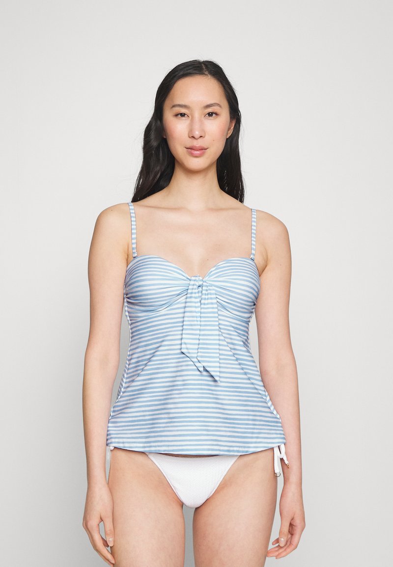 Seafolly SUMMER CRUSH TWIST FRONT BANDEAU SINGLET Bikinitop powder