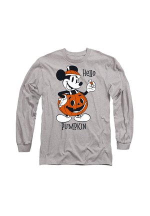 MICKEY MOUSE HELLO PUMPKIN - Long sleeved top - mottled light grey