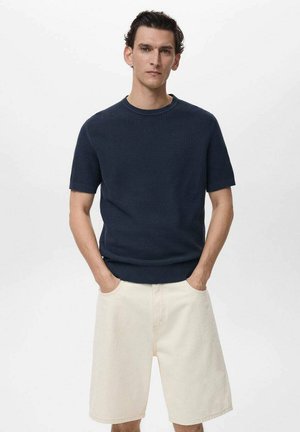 Mango ALBAHACA - Print T-shirt - bleu encre