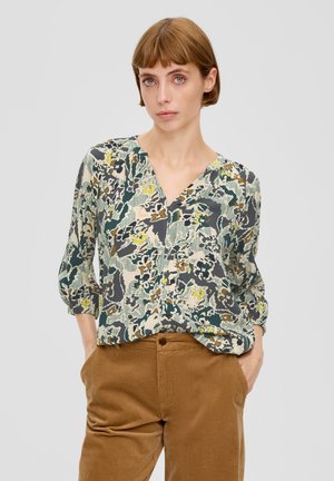 s.Oliver JACQUARD - Bluse - grün