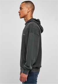 Urban Classics SMALL EMBROIDERY - Felpa con cappuccio - black