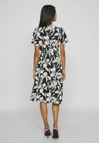 VILA VILOVIE WRAP DRESS - Vardagsklänning - black