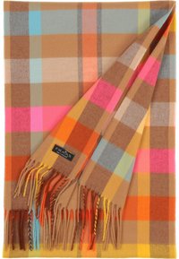 FRAAS CHECKED CASHMINK - MADE IN GERMANY - Sjal / Tørklæder - camel