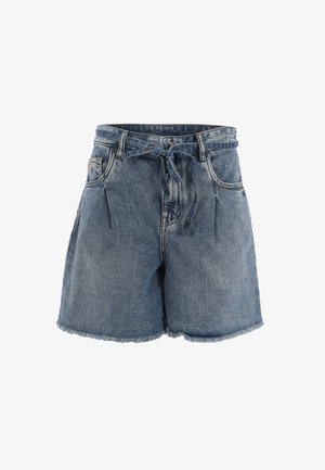 Yes Zee, P225 W306 - Shorts di jeans - bleu