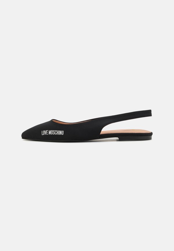LOGO - Slingback ballet pumps - nero