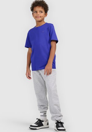 4F, 4F T-SHIRT REGULAR GŁADKI CHŁOPIĘCY - NIEBIESKI 140 (9-10 LAT) - T-shirt de sport - blue