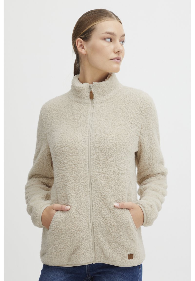 Oxmo - OXTELSA - Sweatjacke - Fleecejas - oyster gray, Vergroten