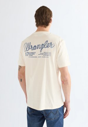 Wrangler, GRAPHIC - Тениска с щампа - egret