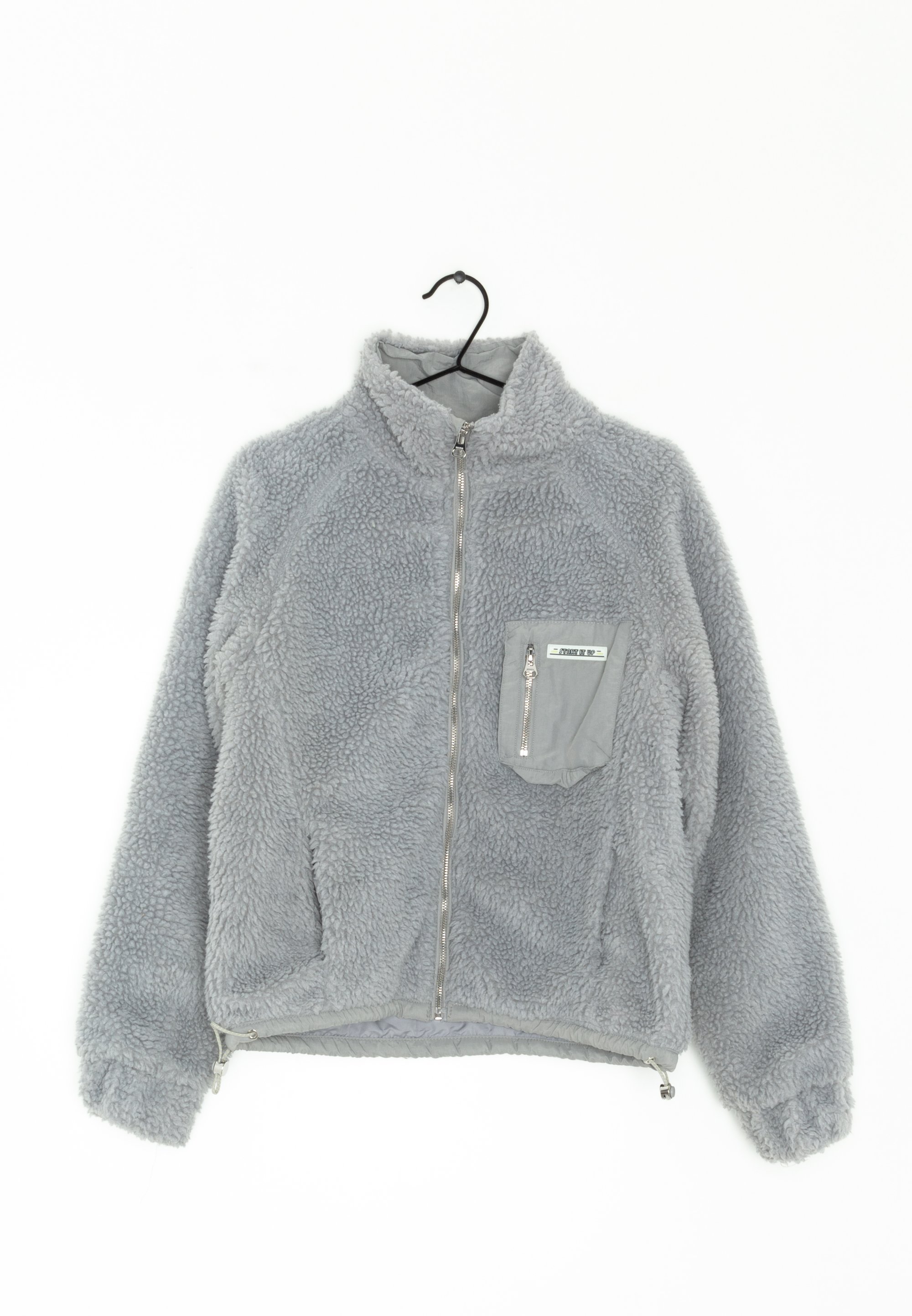 Bershka Fleecejacke grey/grau (Pre-owned)