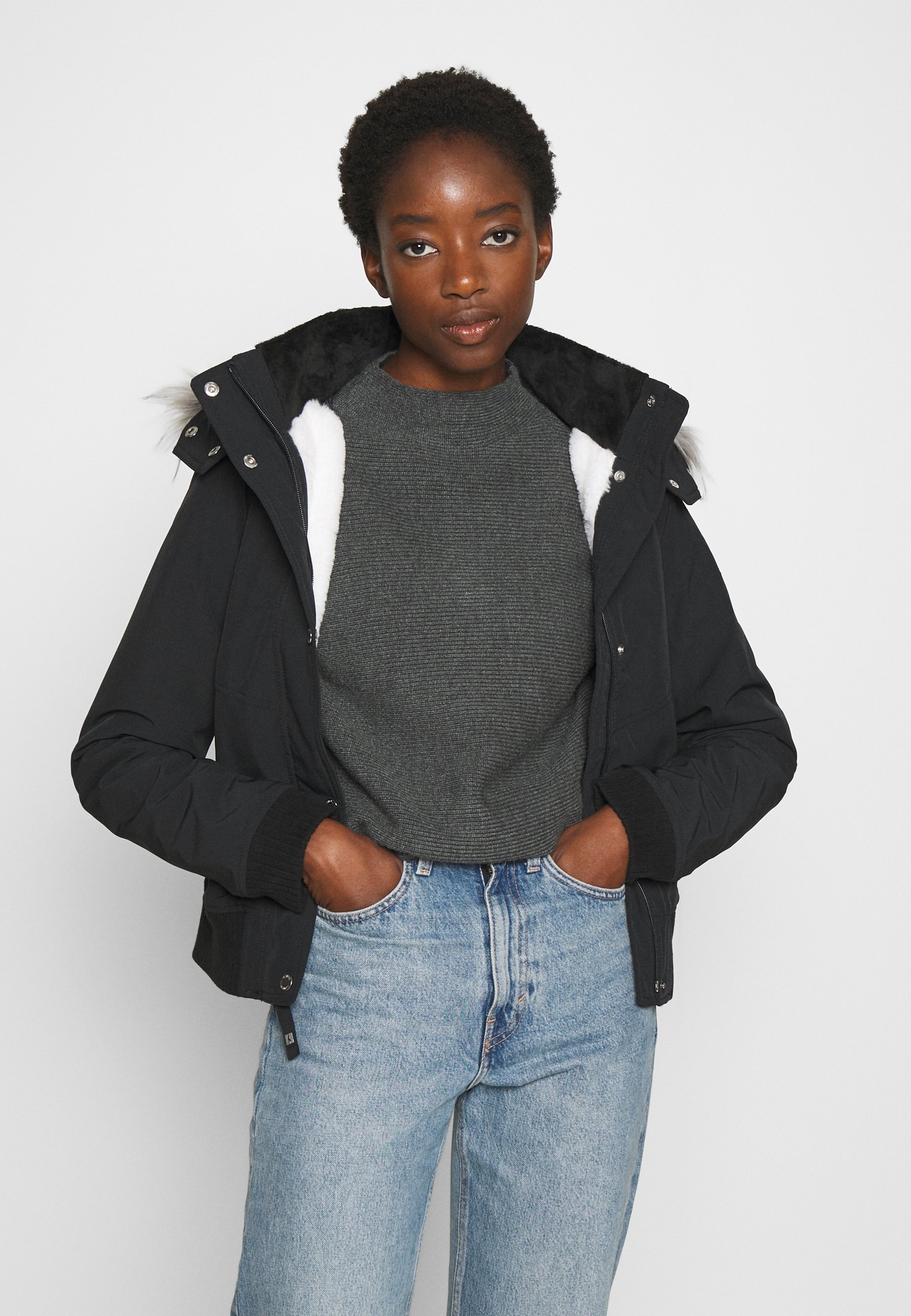 Hollister Co. Vinterjacka black Zalando.se Hollister Co. Vinterjacka black Zalando.se