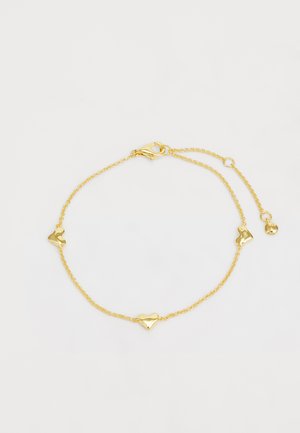 HEART STATION CHAIN BRACELET - Rannekoru - gold-coloured
