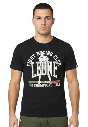 LEONE 1947, MAN SHORT SLEEVES FIGHT CLUB - T-shirt imprimé - black