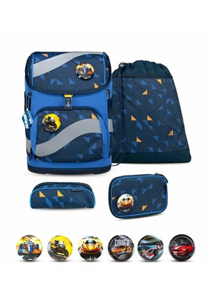 SMARTY SET - Cartable d'école - mottled blue