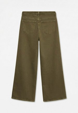 Vero Moda, WIDE-FIT JEANS VMSANDIE-STRETCH MID RISE WIDE LEG FIT JEANS - Wide Leg - dark olive