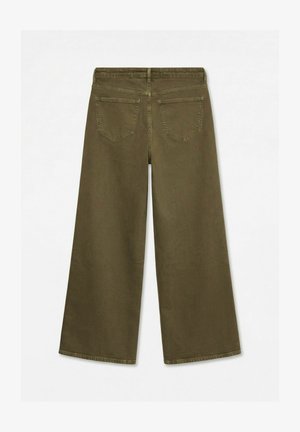 Vero Moda, WIDE-FIT JEANS VMSANDIE-STRETCH MID RISE WIDE LEG FIT JEANS - Wide Leg - dark olive