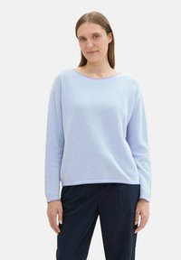 TOM TAILOR Pulóver - blue bubble knit structure