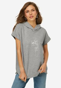 LAURASØN - T-shirt con stampa - light gray-mottled Immagine in miniatura 1