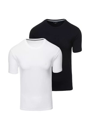 PACK OF 2 - T-shirt basique - white and black