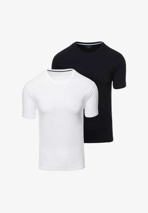 Ombre, PACK OF 2 - T-shirt basique - white and black